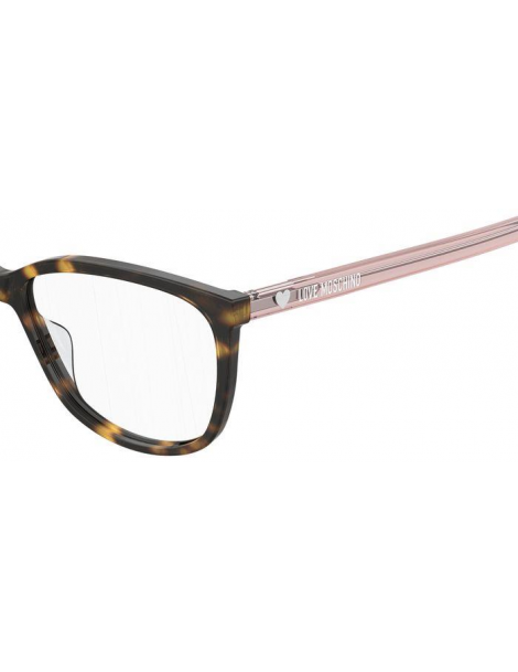 Occhiale da vista Love Moschino modello Mol546 colore 086/14 HAVANA