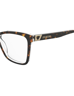 Occhiale da vista Love Moschino modello Mol586 colore 086/15 HAVANA